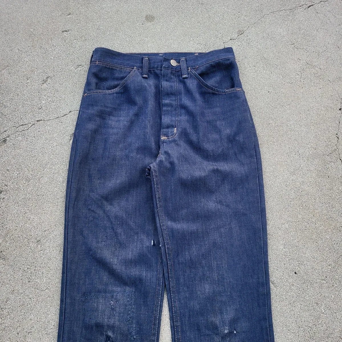 Vintage Wrangler Jeans 28x34 Blue Pants Western Cowboy Dark Denim Tag ...