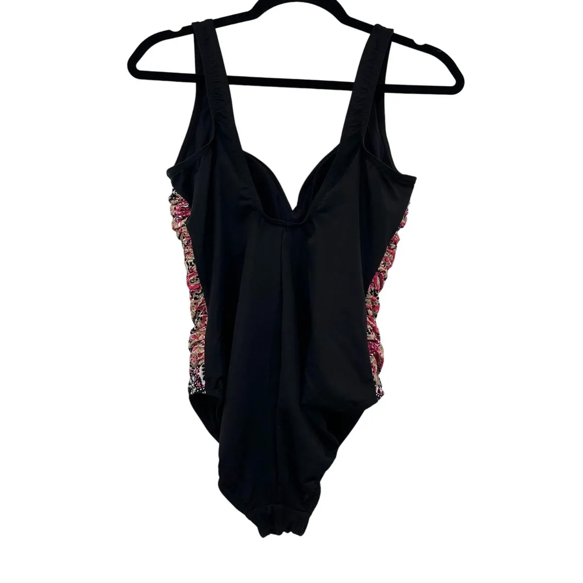 Miraclesuit Temptress Mandala Swimsuit Black Slimming Womens 12 Large ...