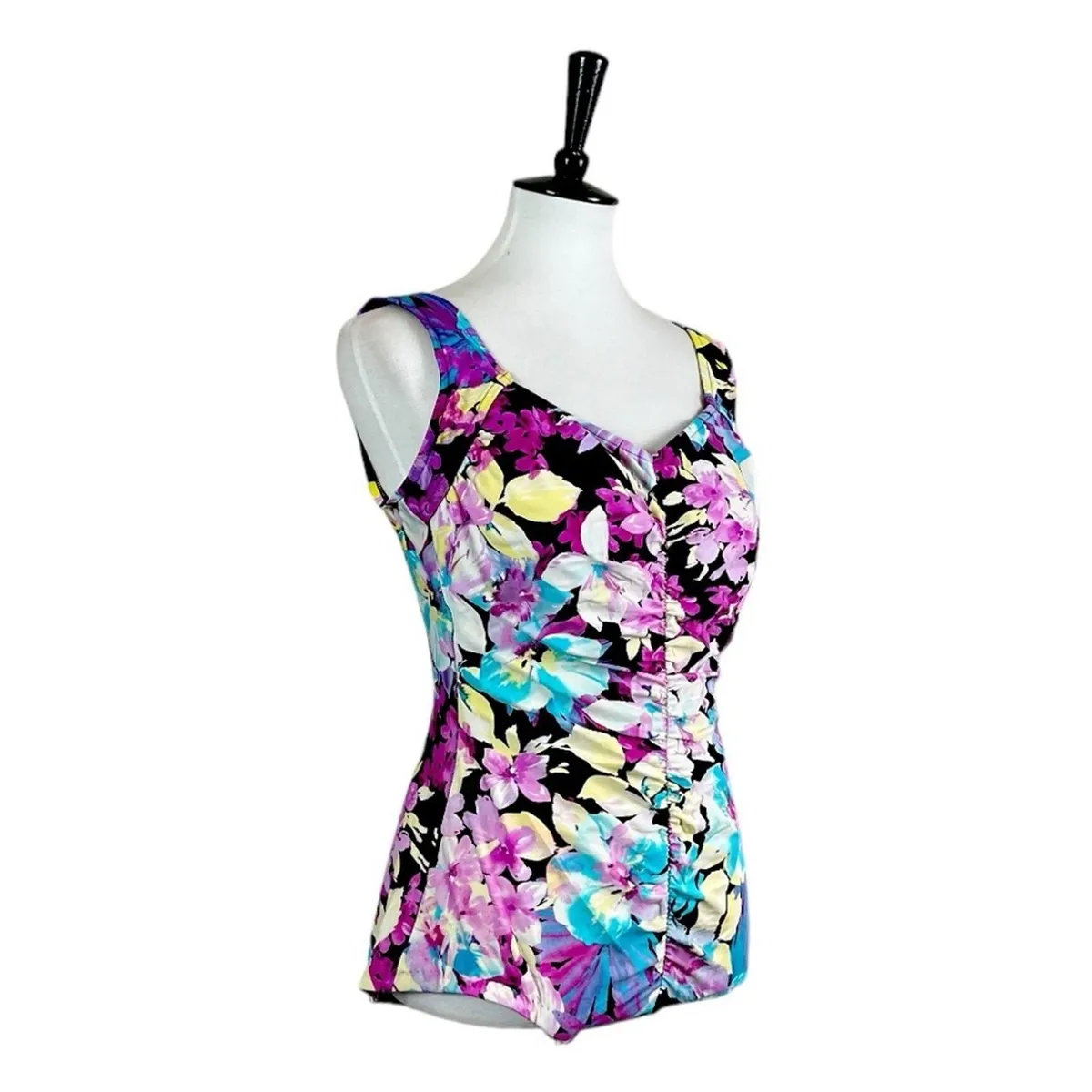 Azul Maxine Of Hollywood Women’s Plus One Piece Swimsuit Retro Floral Size 16w · Whatnot Buy