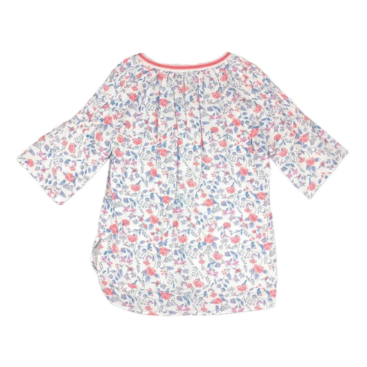 JOULES Women's 10 Embroidered Floral Tunic Top Peasant