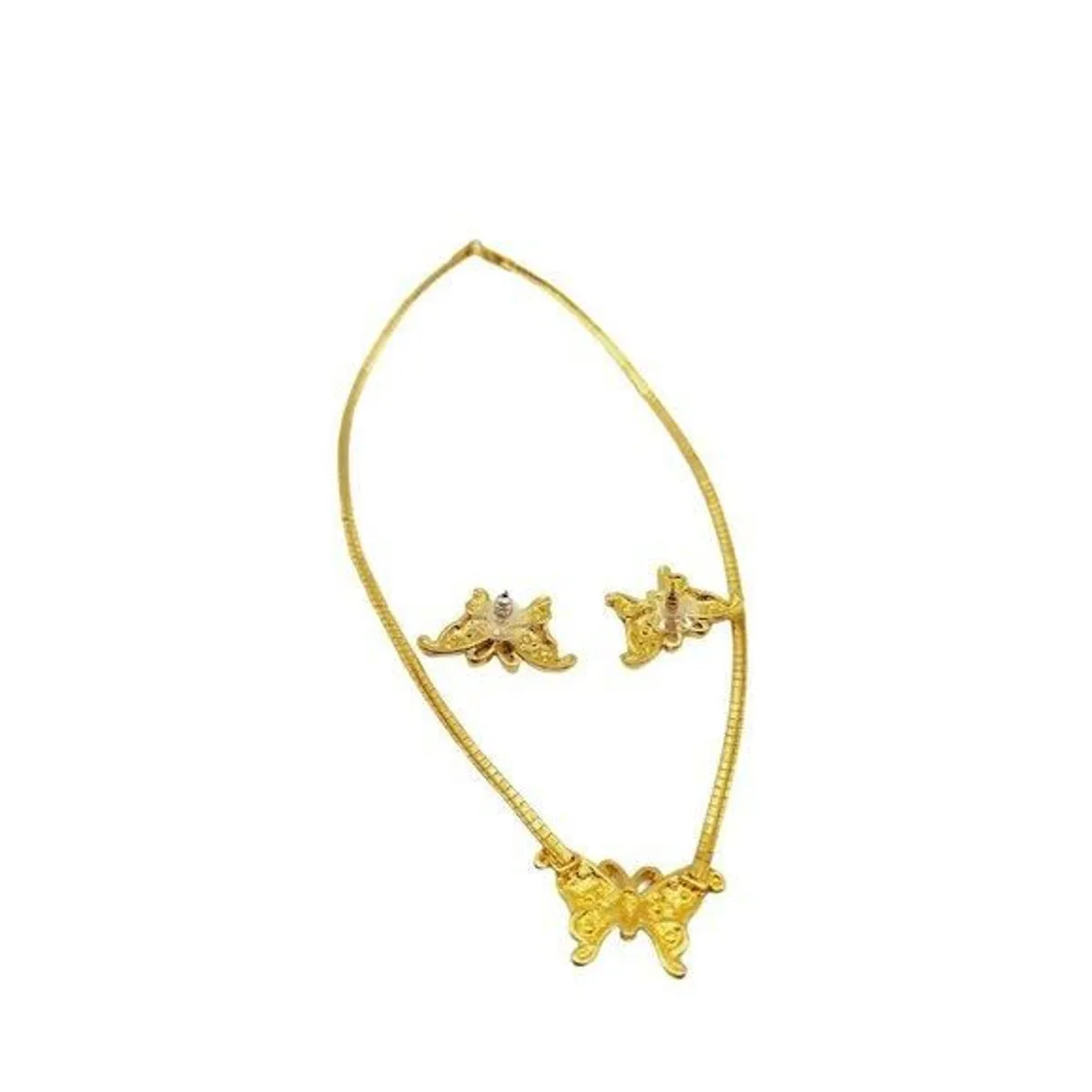 Vintage Butterfly Necklace Earrings Set (A674-B) · Whatnot: Buy, Sell ...