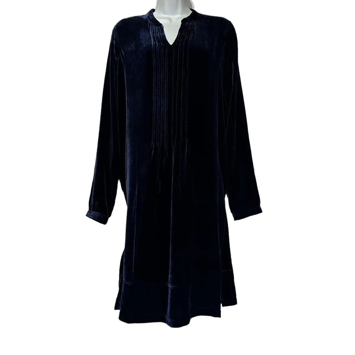 Sundance Catalog Blue Pleated Velvet Enchantment Dress Size S · Whatnot