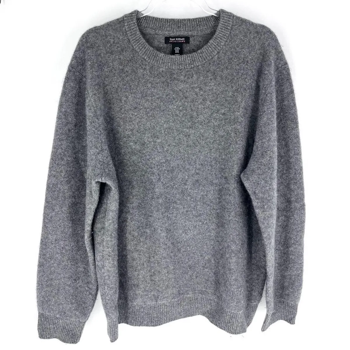 Isaac Mizrahi 2-Ply Cashmere Crewneck Sweater Grey Men's XL · Whatnot ...