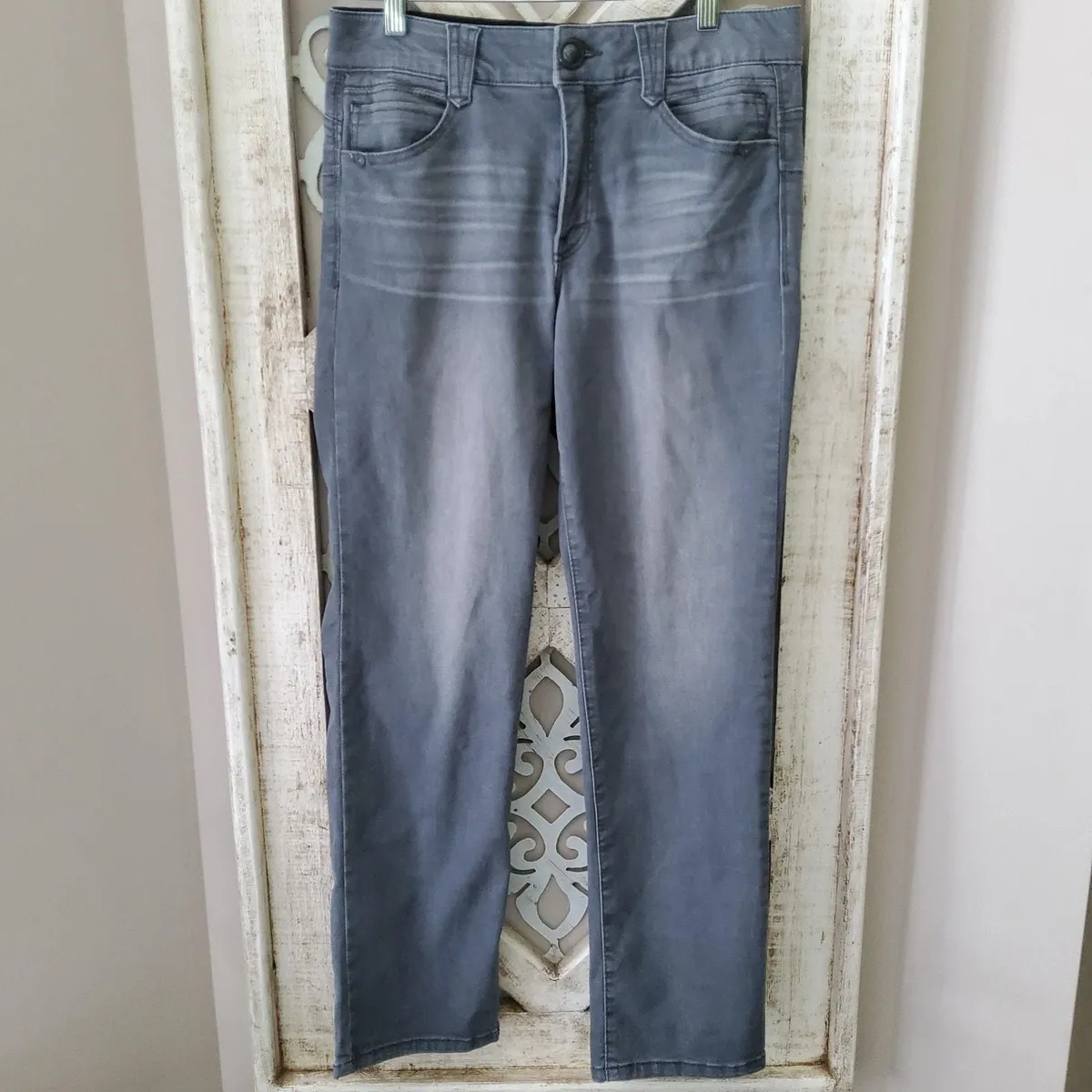 Democracy Jules Ab-Solution Straight Leg Jeans in Blue