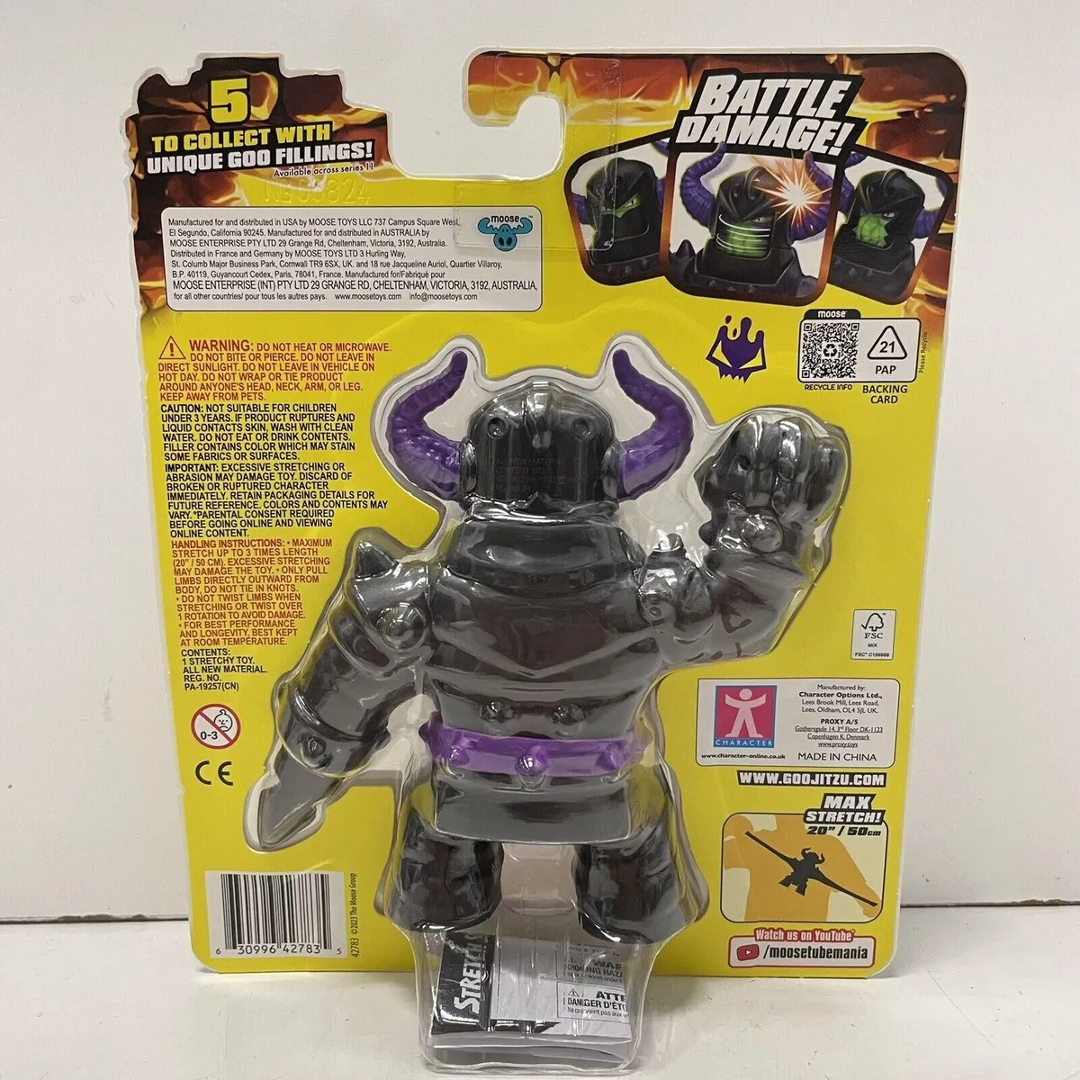 Heroes Of Goo Jit Zu Stretch Strikers Black Knight Orbitox Sealed