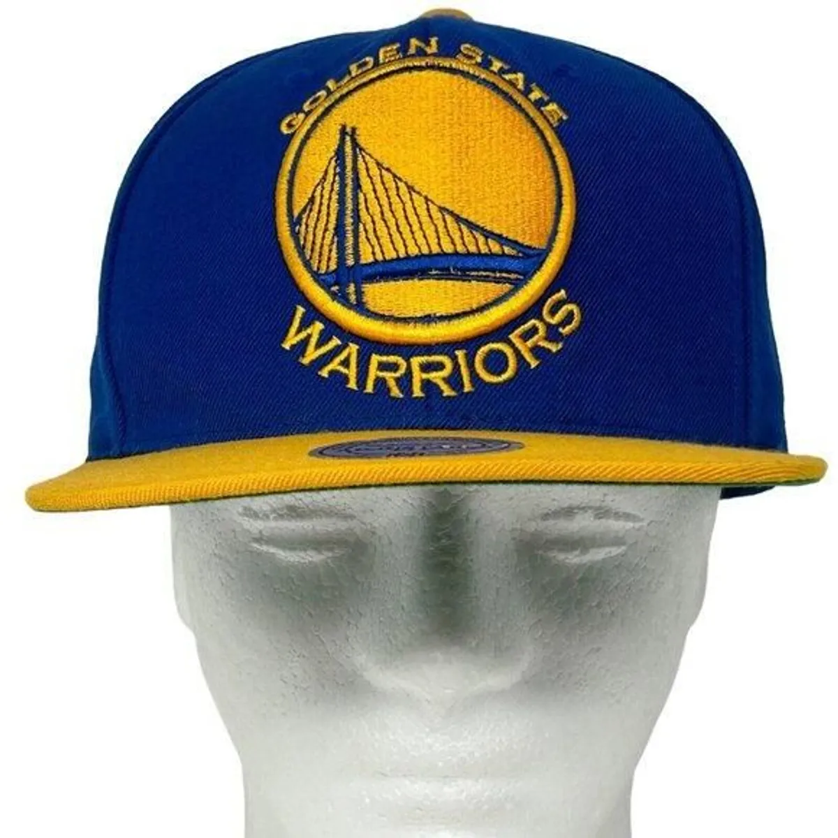 Golden State Warriors Hat Blue Yellow Nba Mitchell & Ness Snapback 