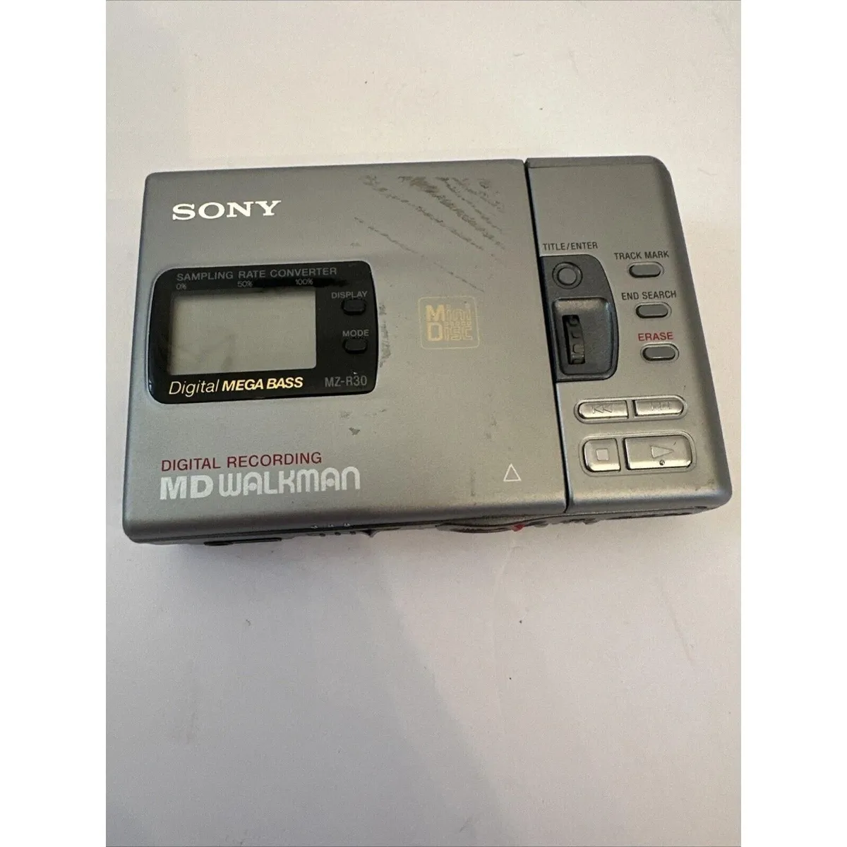 Sony MD Walkman MZ-R30 Minidisc Recorder Player Untested No
