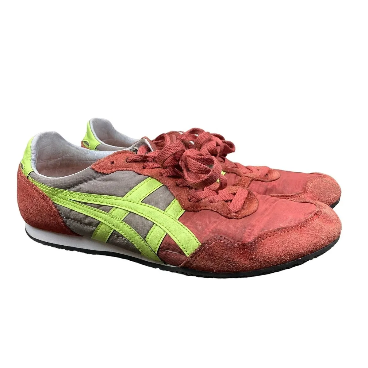 Onitsuka Tiger Serrano Red Green Sneakers Shoes Men s 7.5 Streetwear