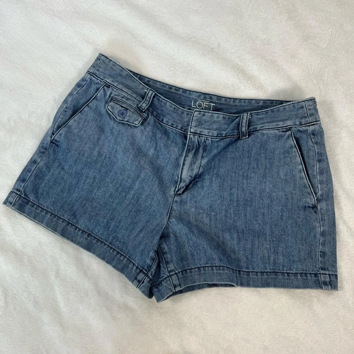 Ann taylor loft jean shorts on sale