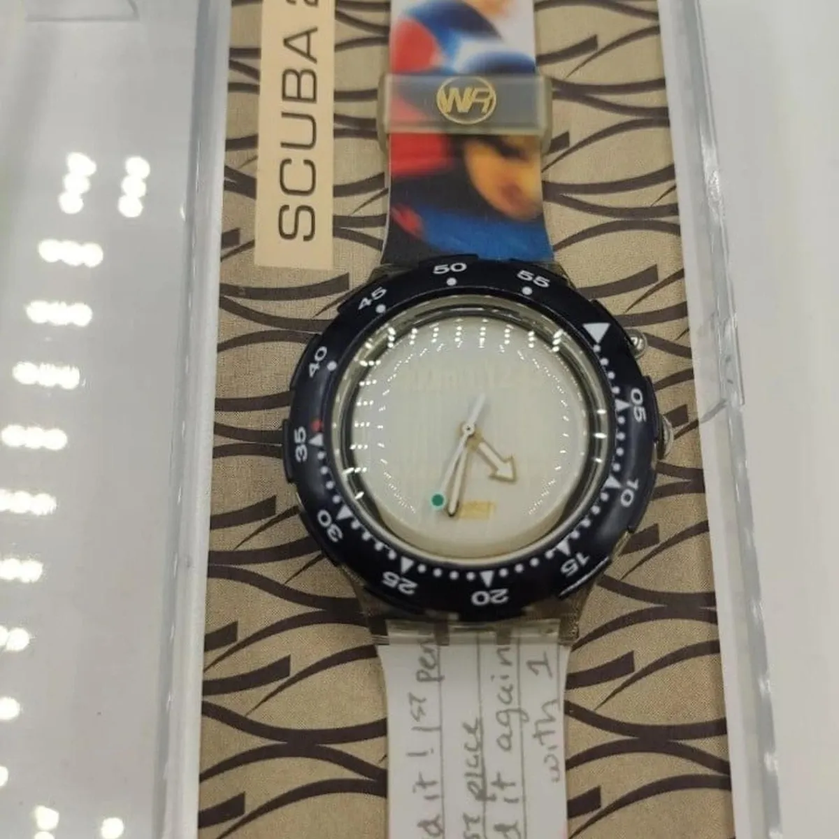 Vintage Swatch scuba 200 sdz900 Dan Jansen 1996 Olympics New