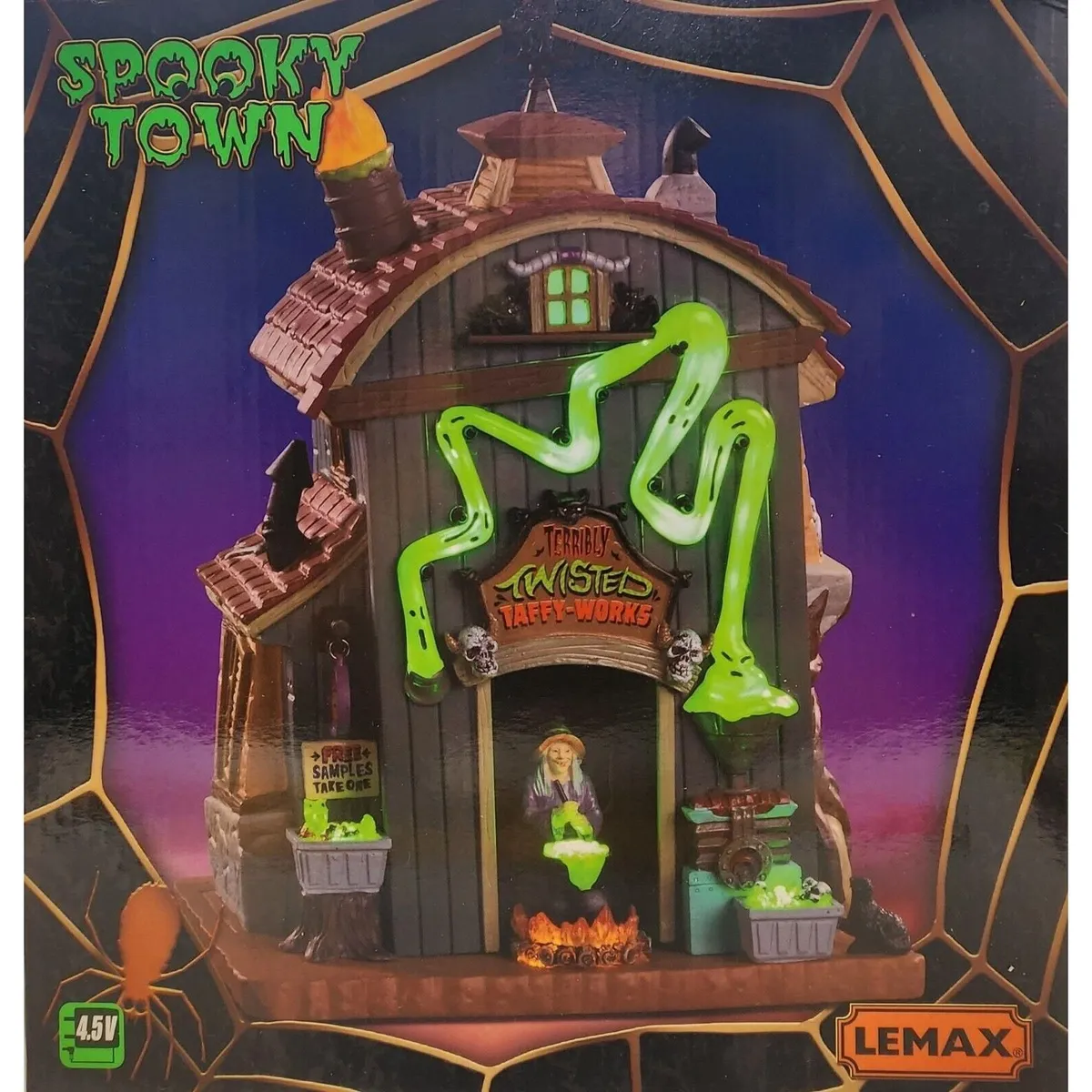 Lemax 05607 Village Collection Halloween Spooky outlet Town Terribly Twisted Taffy Work