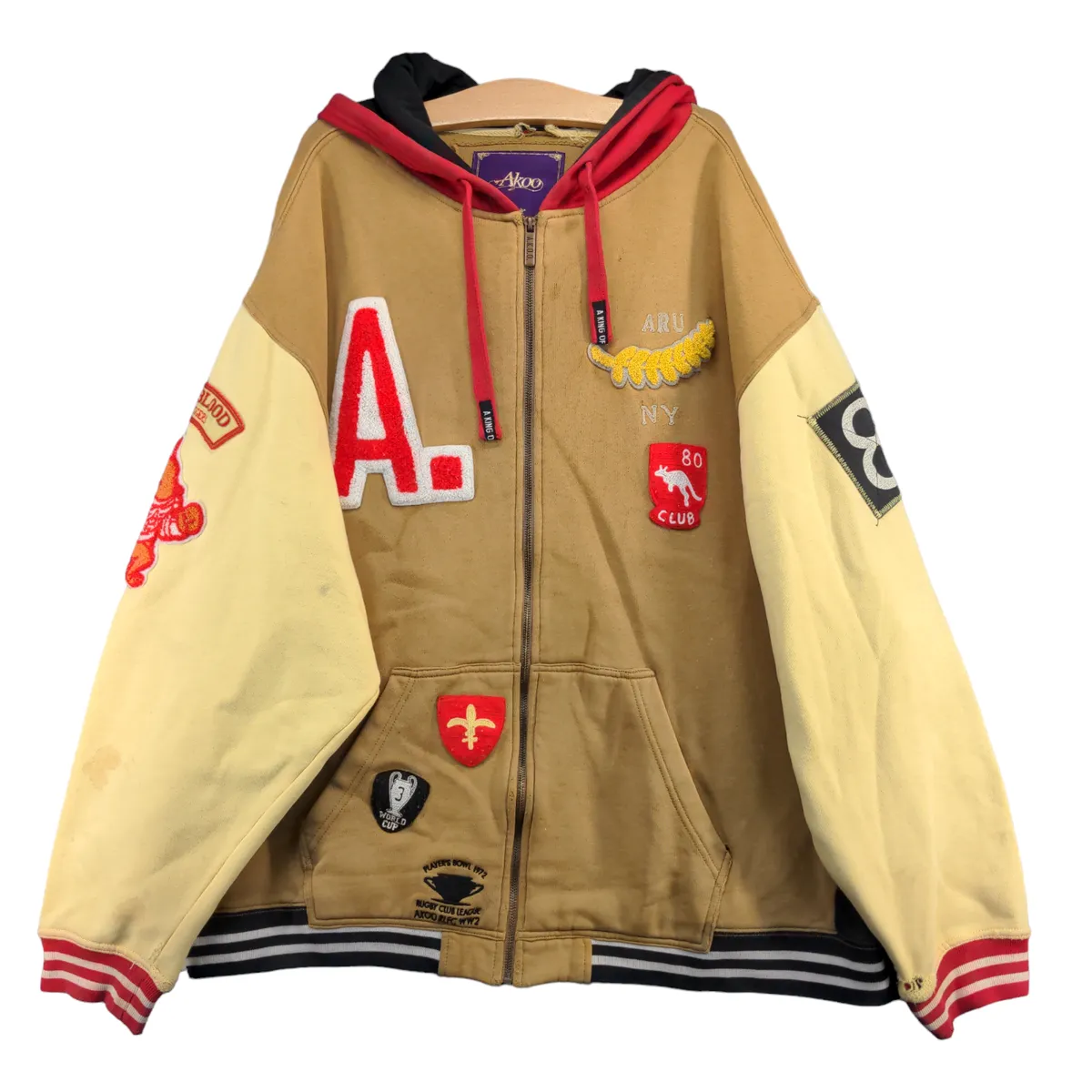 Akoo letterman jacket best sale