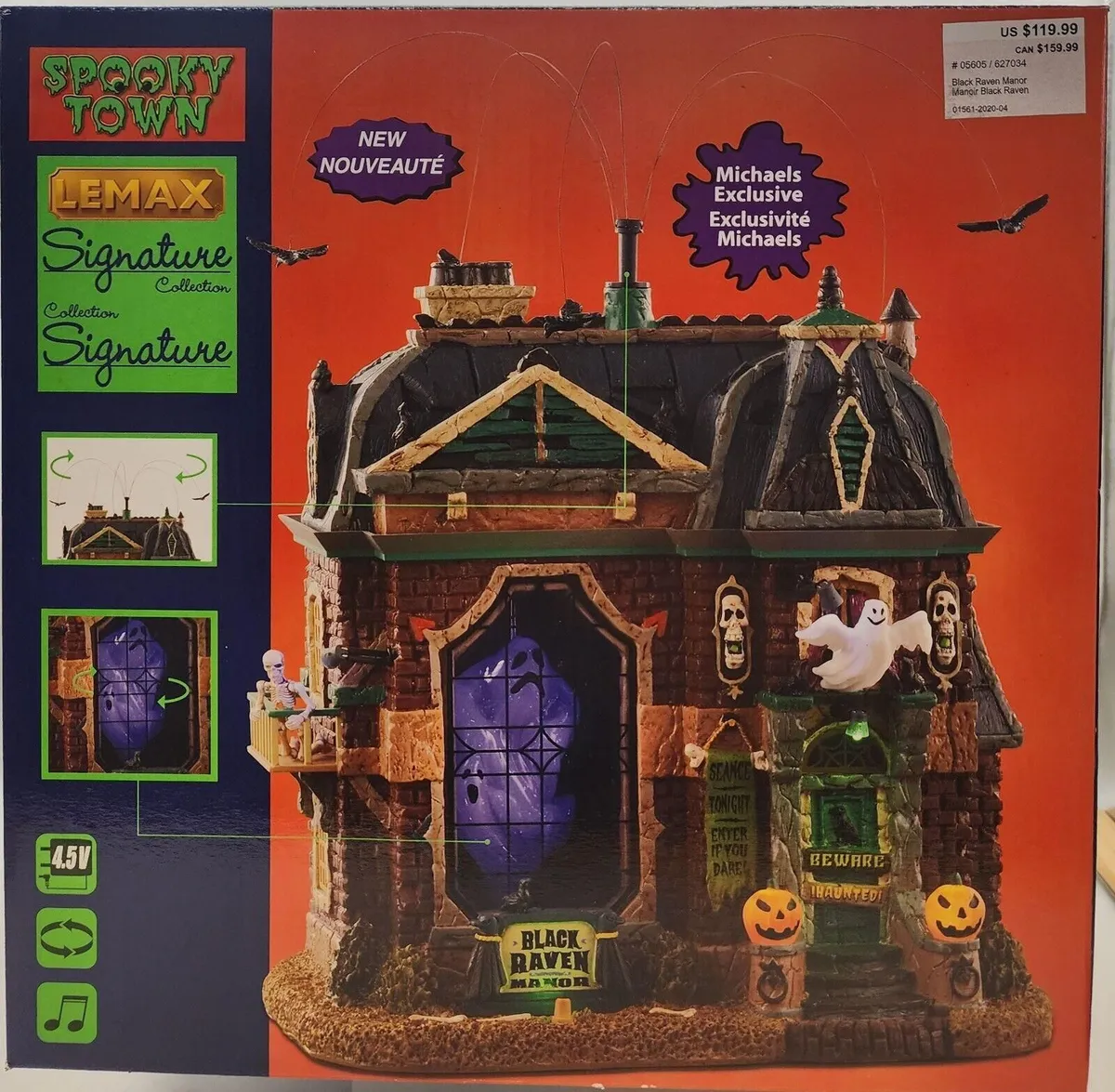 Lemax Spooky Town cheapest Black Raven Manor