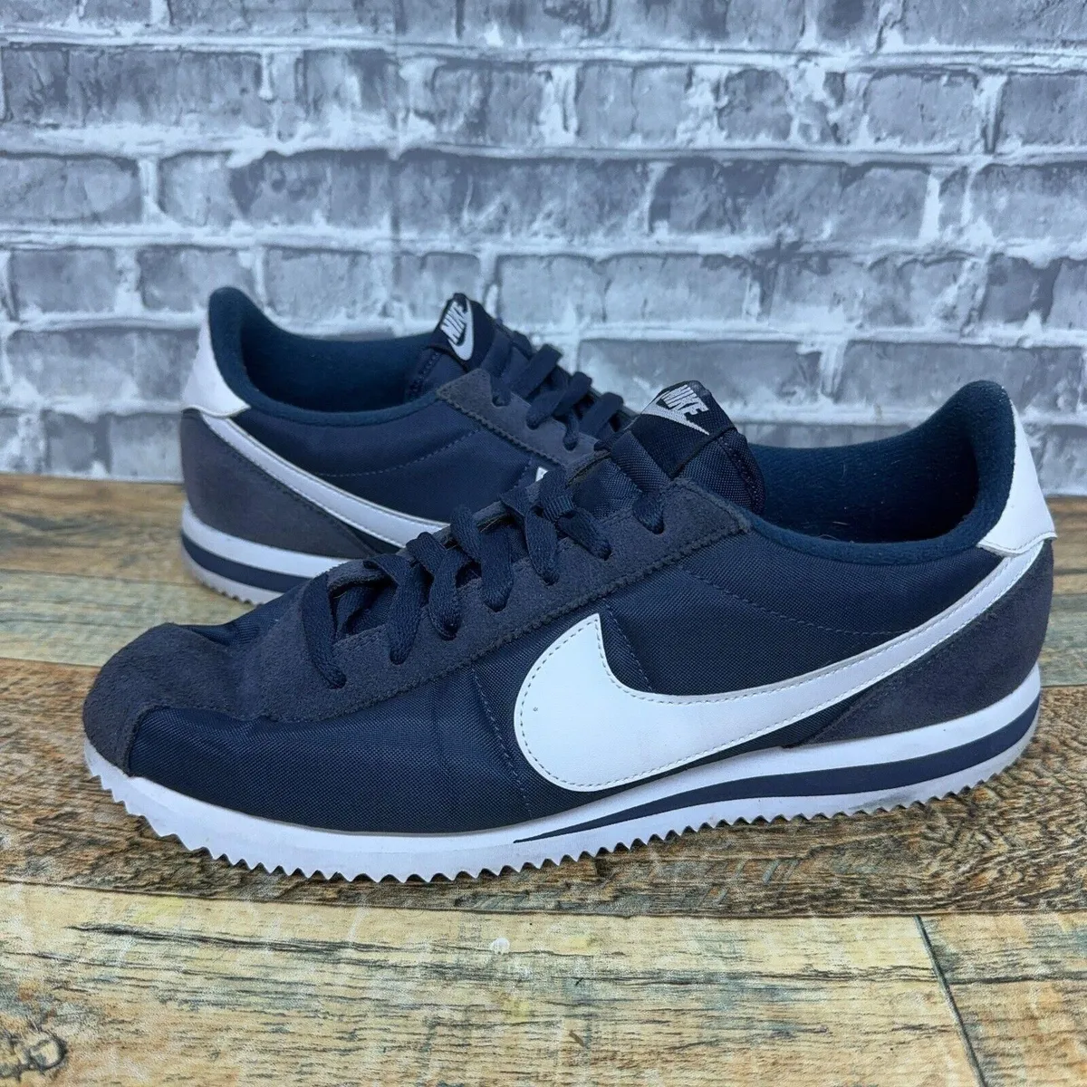 Nike Cortez Basic Nylon Obsidian Running Shoes 819720 411 Mens Size 11 Rare Whatnot Buy Sell Go Live