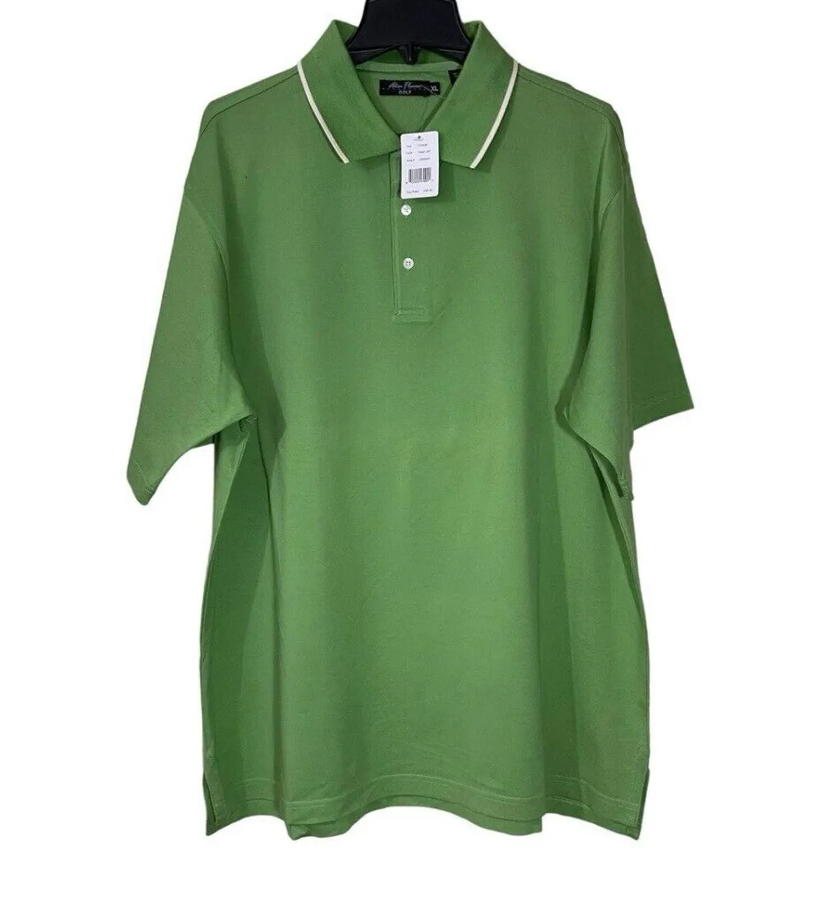 Alan Flusser Golf Performance Polo Shirt Mens Size XL Green Short Sleeve NEW Whatnot Buy Sell Go Live