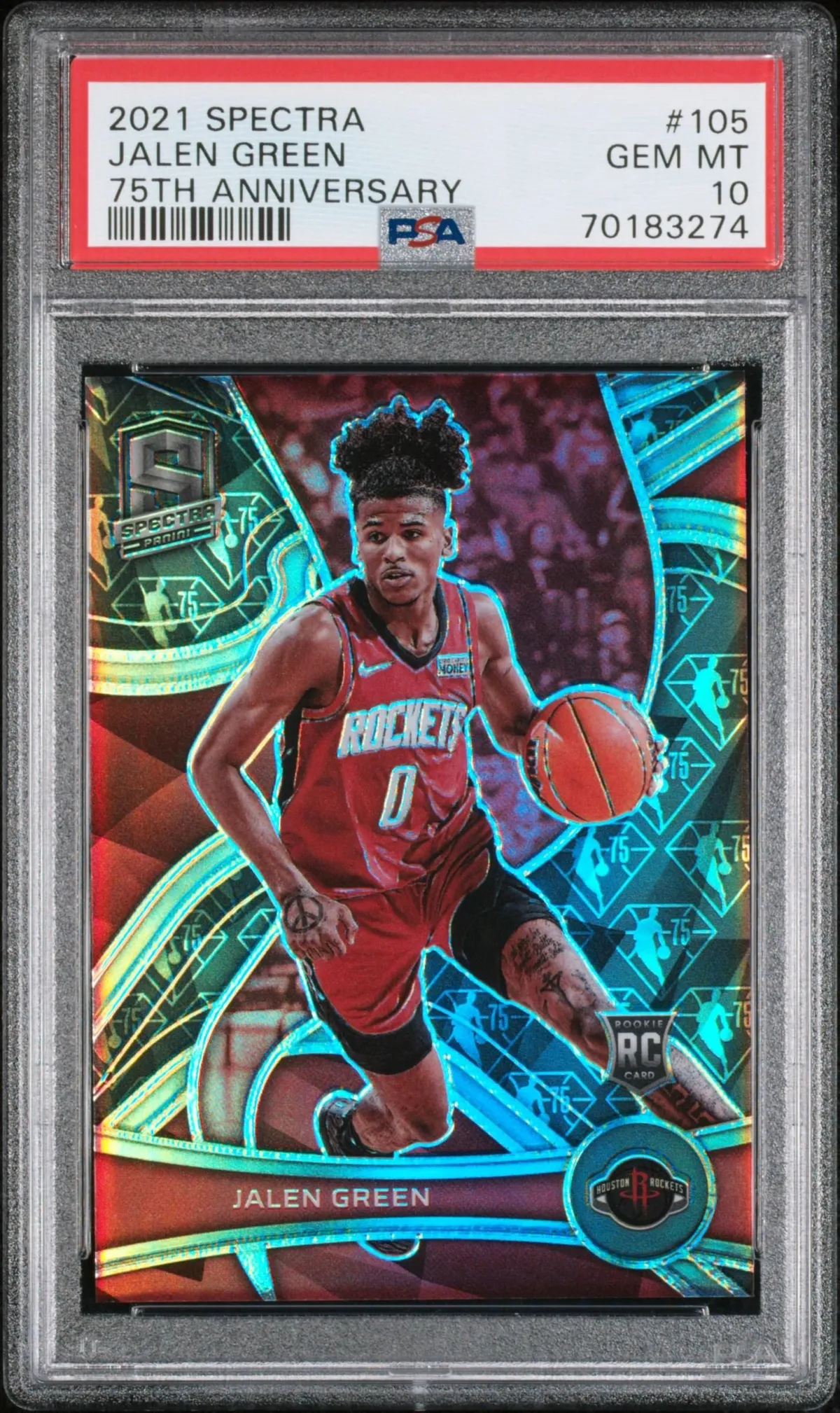 JALEN DUREN SPECTRA RADIANT PSA9 AUTO