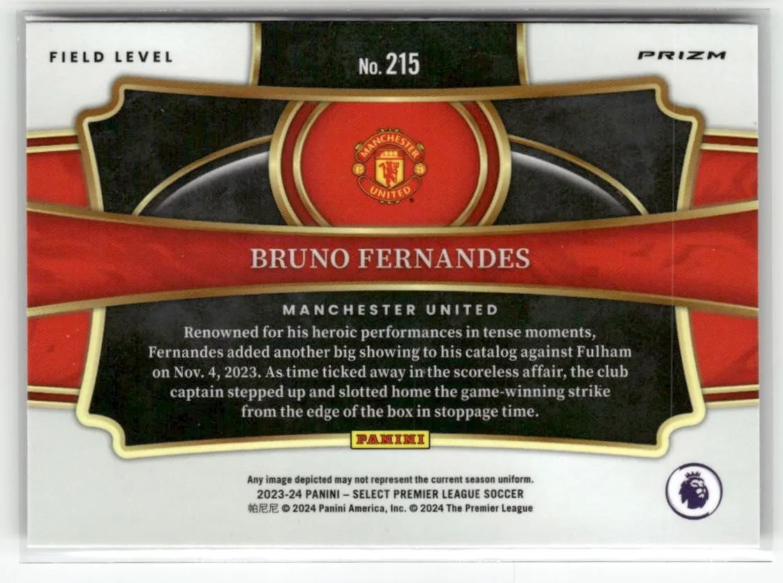 2023-24 Panini Select Premier League #215 Bruno Fernandes