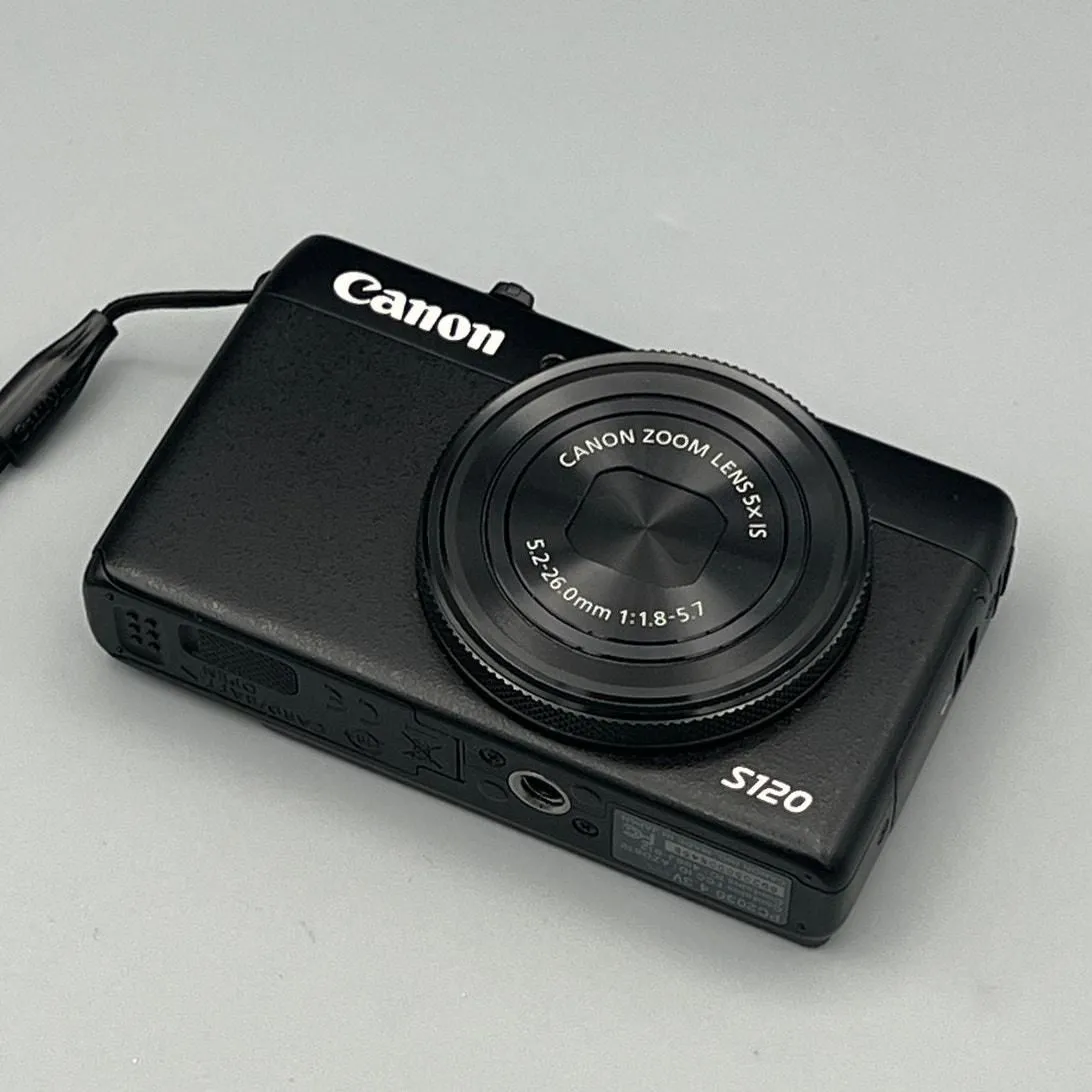 Canon PowerShot S120 Digital Camera | 12.1MP | Black · Whatnot