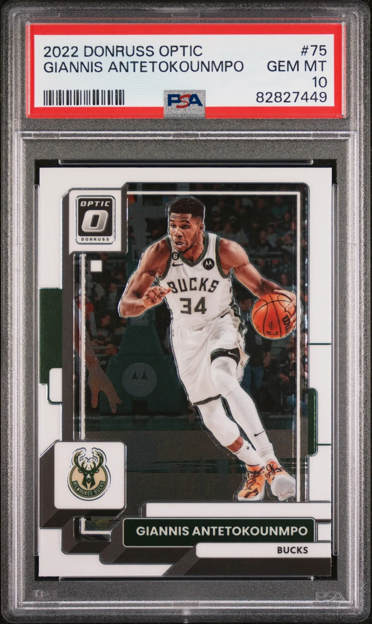 ー品販売  Optic Donruss Panini 2022 Giannis 10 PSA #75 Antetokounmpo その他