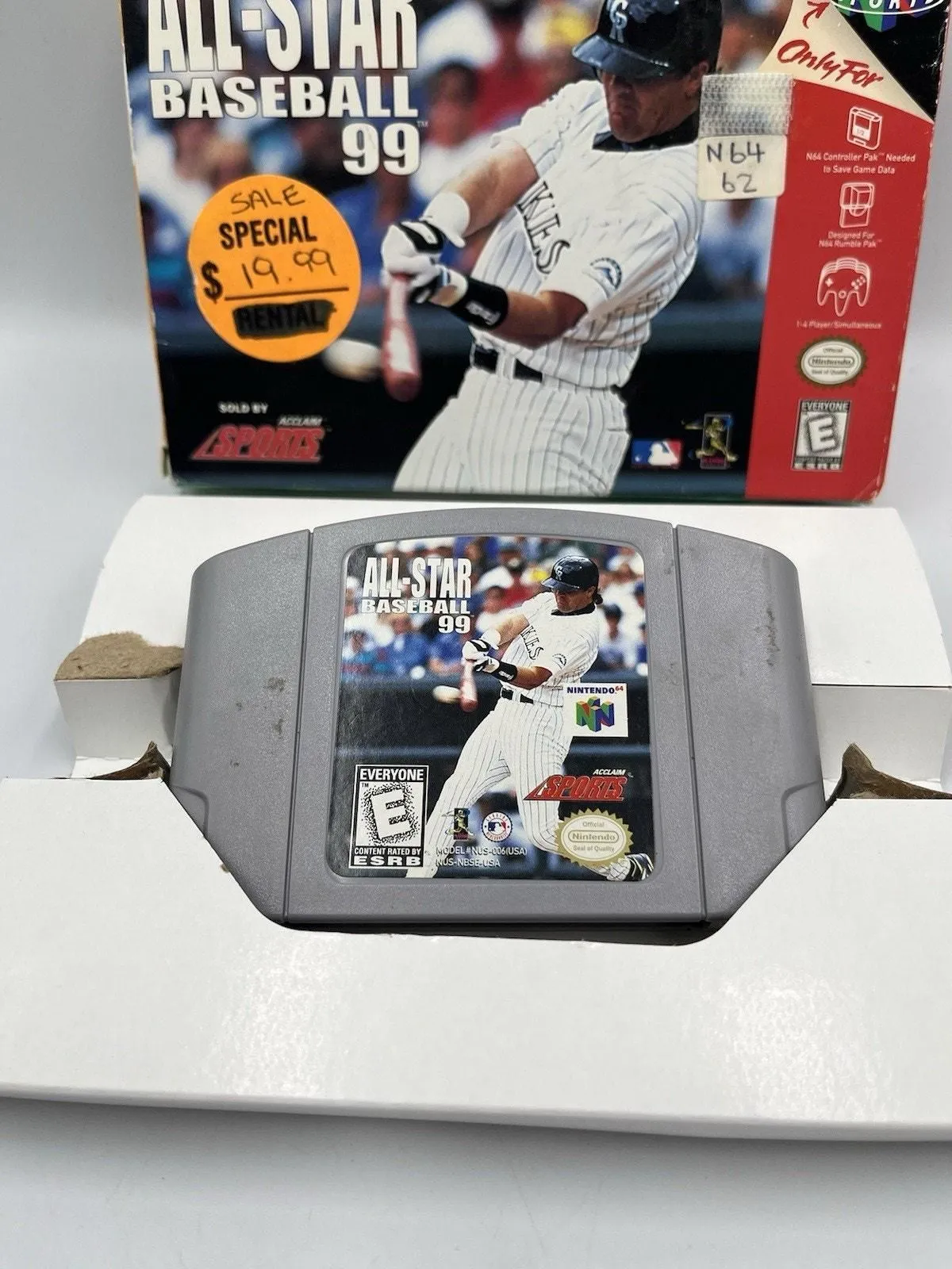 All-Star Baseball 99 (Nintendo 64 N64, 1998) Authentic With Box