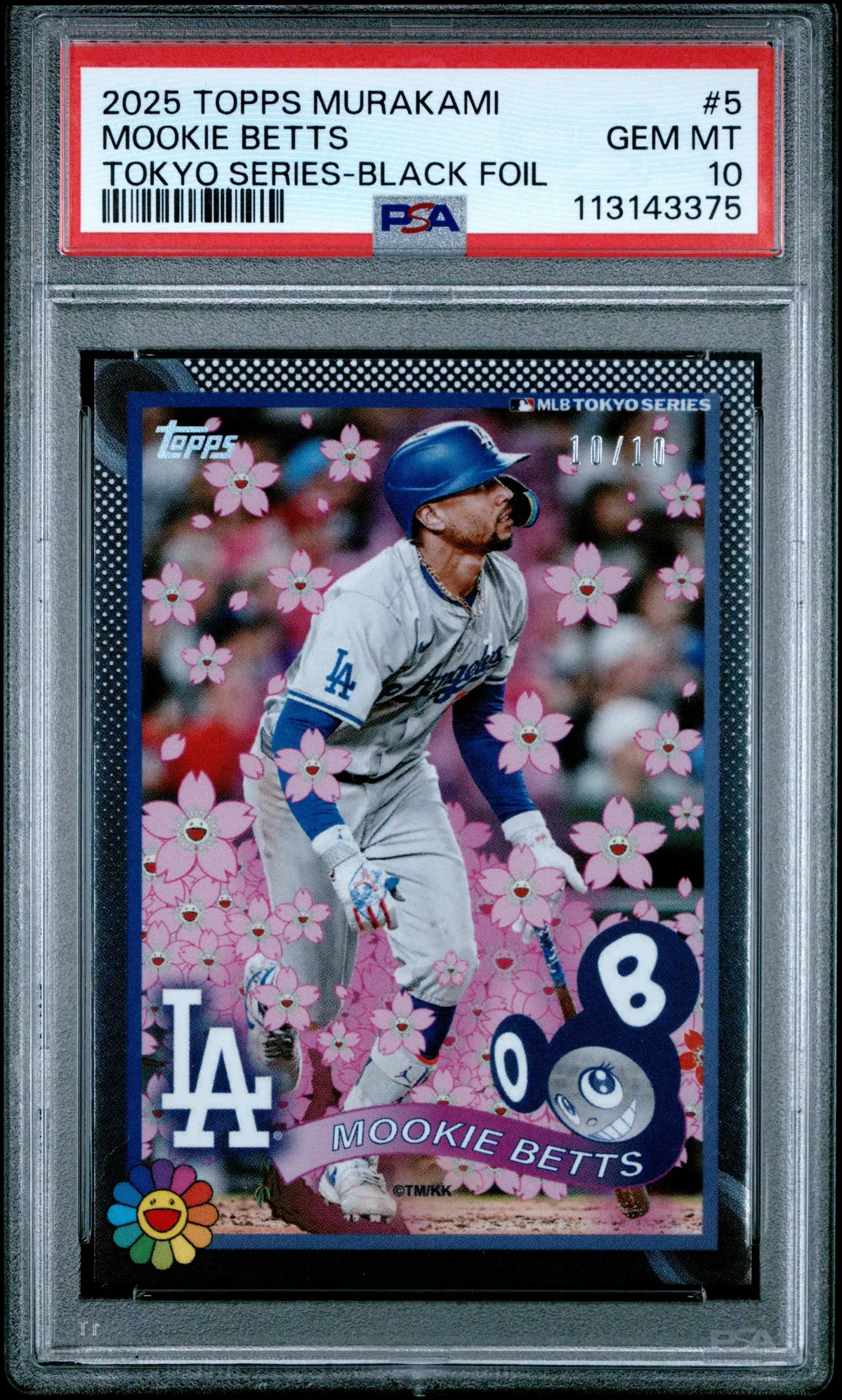 2025 Topps Takashi Murakami Tokyo Series Mookie Betts Black Foil