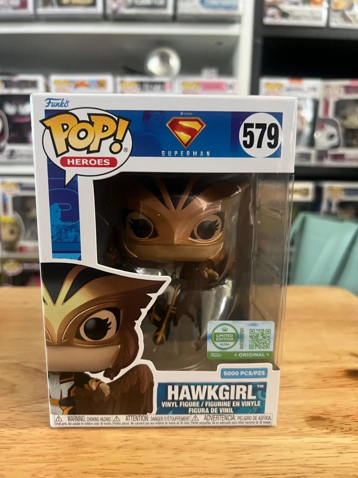 SOLD OUT NEW IN HAND LE ONLY 5K PIECE Hawkgirl Superman Funko Pop