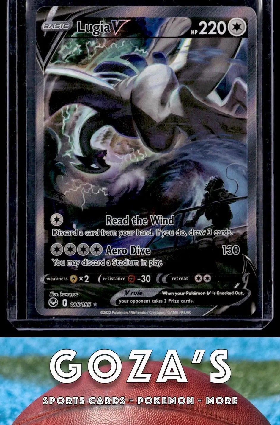 Pokemon SWSH12: Silver Tempest #186/195 Lugia V (Alternate