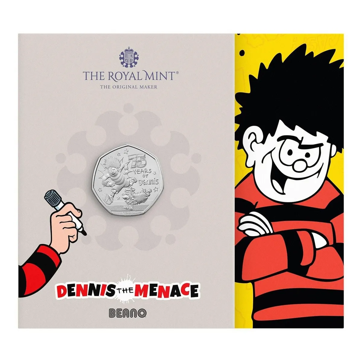 2026 Great Britain Dennis the Menace 75th Coin Card, representative item