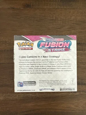 Pokmon Sword & Shield Fusion Strike Booster Box - NEW FACTORY SEALED 36  Packs  Whatnot: Shop, Sell, Connect
