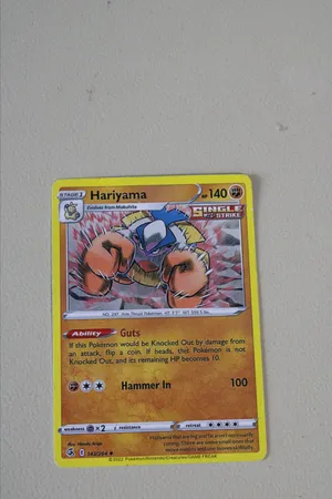 pokemon card printer Pokemon Card Fusion Strike 143/264 Hariyama Reverse Holo Uncommon –  Brokenvase Games main image 1