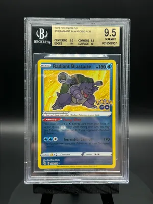 Radiant Blastoise 18/78 - Pokemon Go (2022) - Shiny Holo - Beckett 9.5   Whatnot: Shop, Sell, Connect