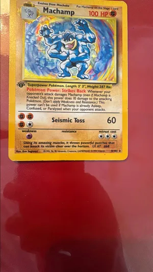 rare machamp pokemon card - 42/83 - Holo - Singles  XY Series  POK: Generations Attack 3 machamp pokemon card first edition