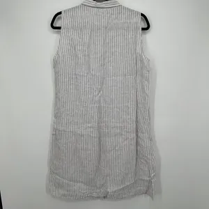 Women's Garnet Hill Striped Sleeveless Button Front Linen Shirt Dress Sz 10   Whatnot: Shop, Sell, Connect