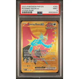 2023 Pokemon Par En-Paradox Rift #262 Roaring Moon Ex Hyper Rare PSA 9   Whatnot: Shop, Sell, Connect