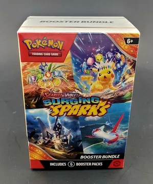 shining sparks booster box SURGING Rip! art foil promo card featuring Magneton Surging Sparks - Booster Pack