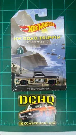 2014 Hot Wheels - RARE NO LOGO VARIANT- Road Trippin' '83 Chevy