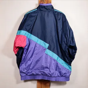 Adidas Vintage 90s Bright Rave Festival Shell Track Jacket Size XL