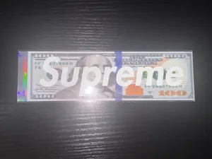 Supreme $100 Box Logo Sticker FW25 · Whatnot: Shop, Sell, Connect