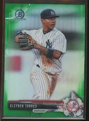 Gleyber Torres 2017 Bowman Chrome Green Refractor /99 #BCP80