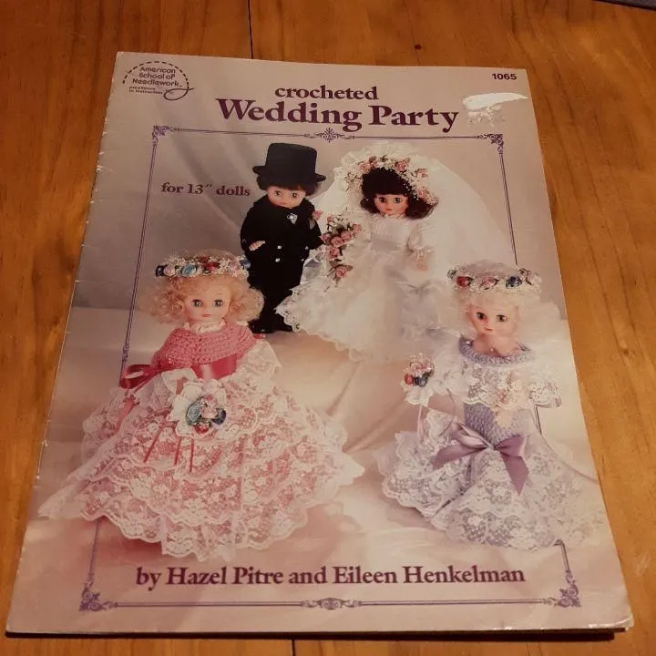 Product image for American School of Needlecraft #1065 Crocheted Wedding Party booklet