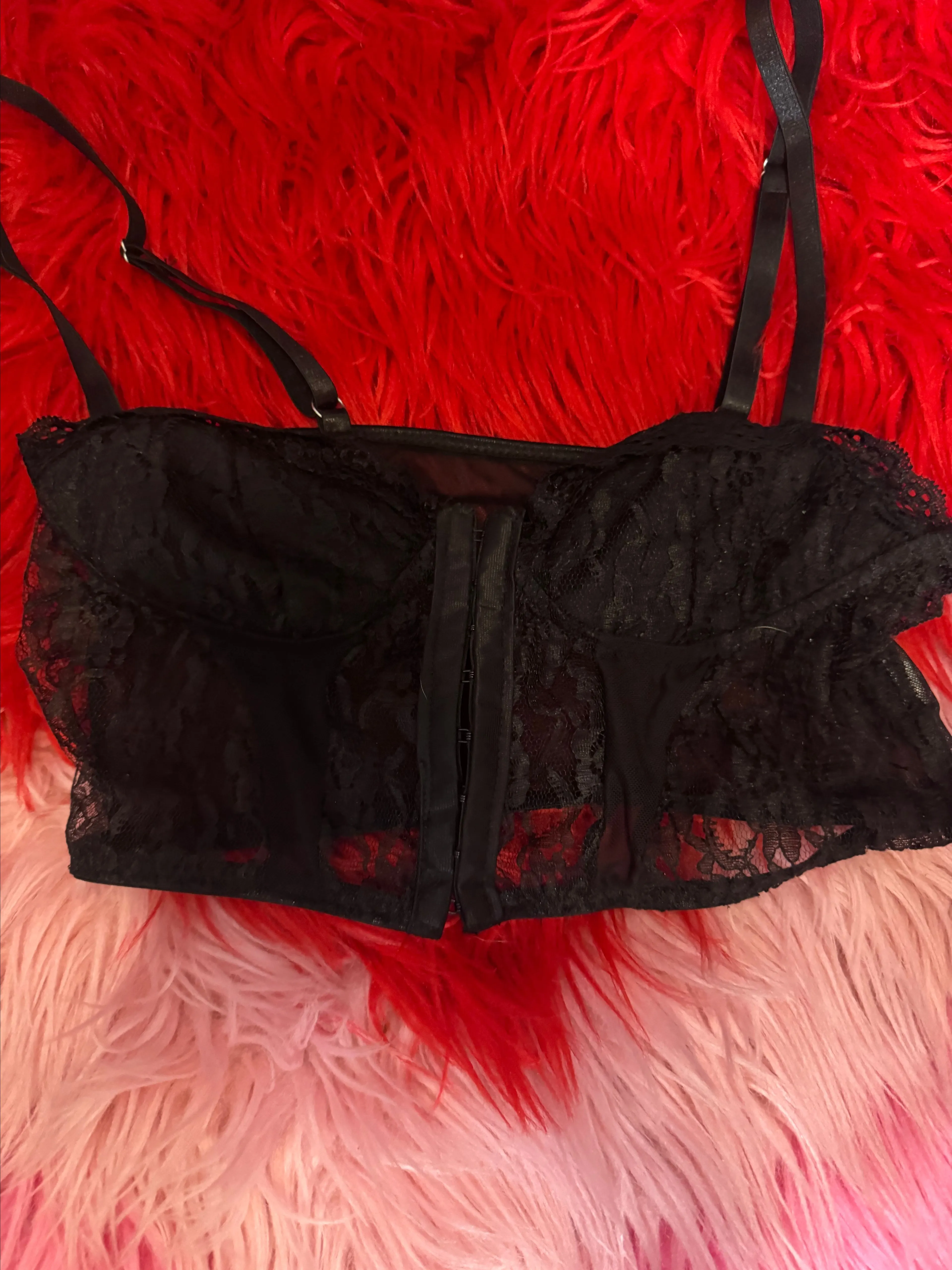 Product image for Lace crop corset top lace