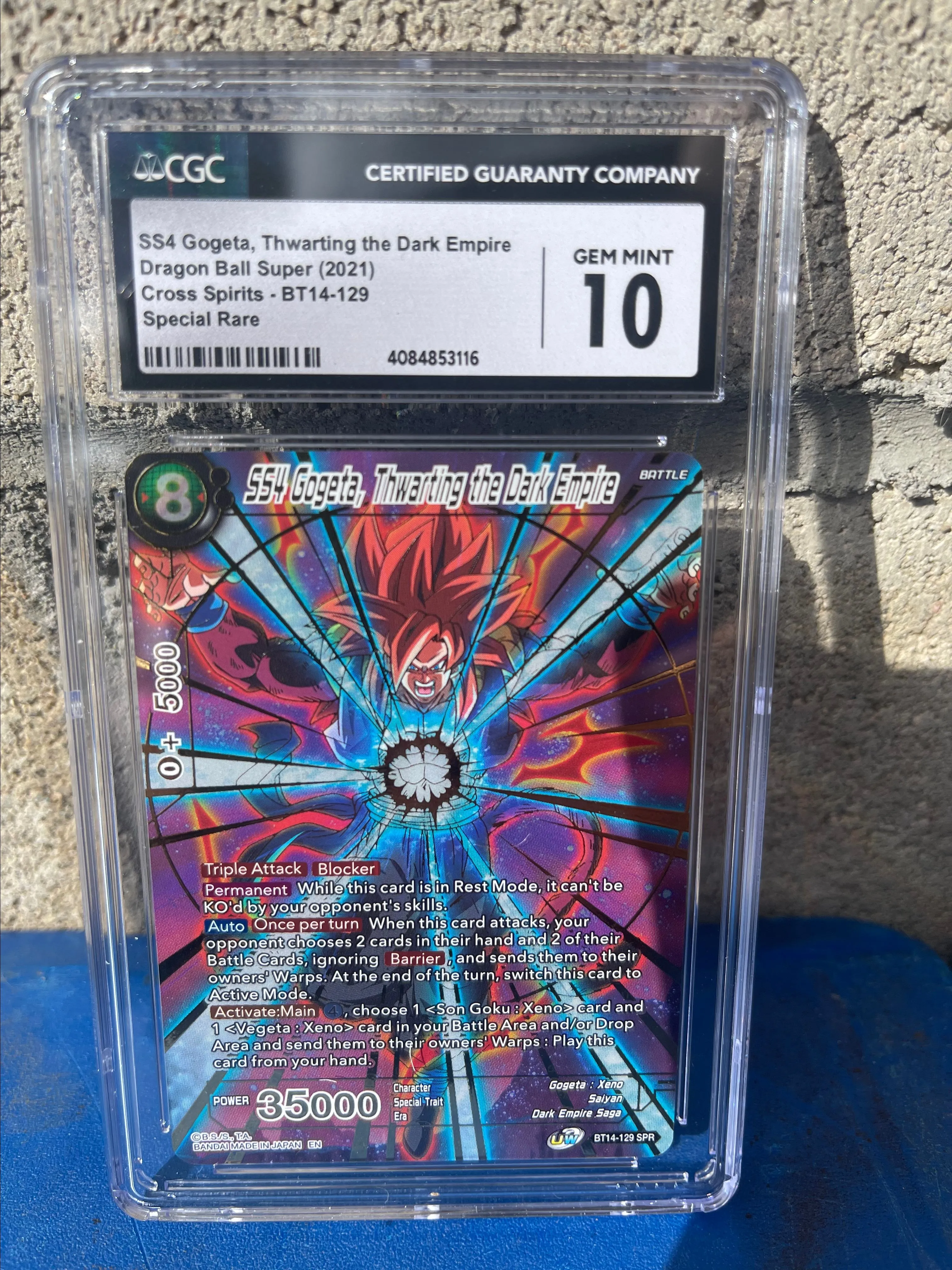 Product image for SS4 Gogeta, Thwarting the Dark Empire CGC Gem Mint 10