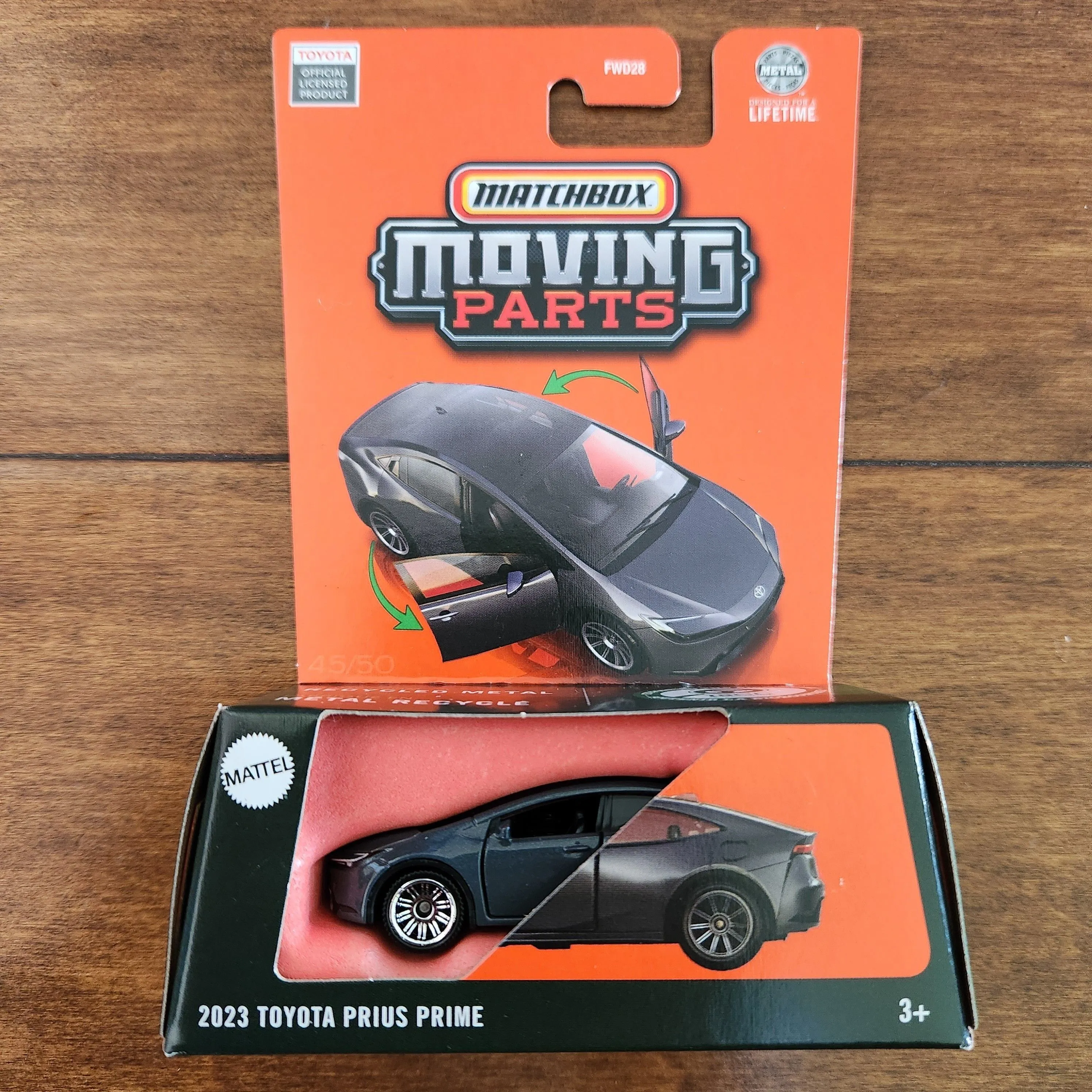 Product image for Matchbox 2023 Toyota Prius Prime Gray (Moving Parts)