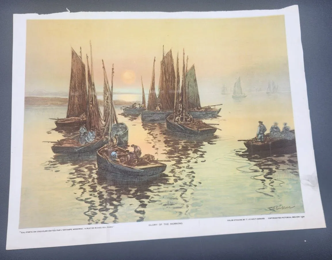 Product image for Glory of The Morning By T. Le Gout-Gerard 1926 Copyright Pic Review 