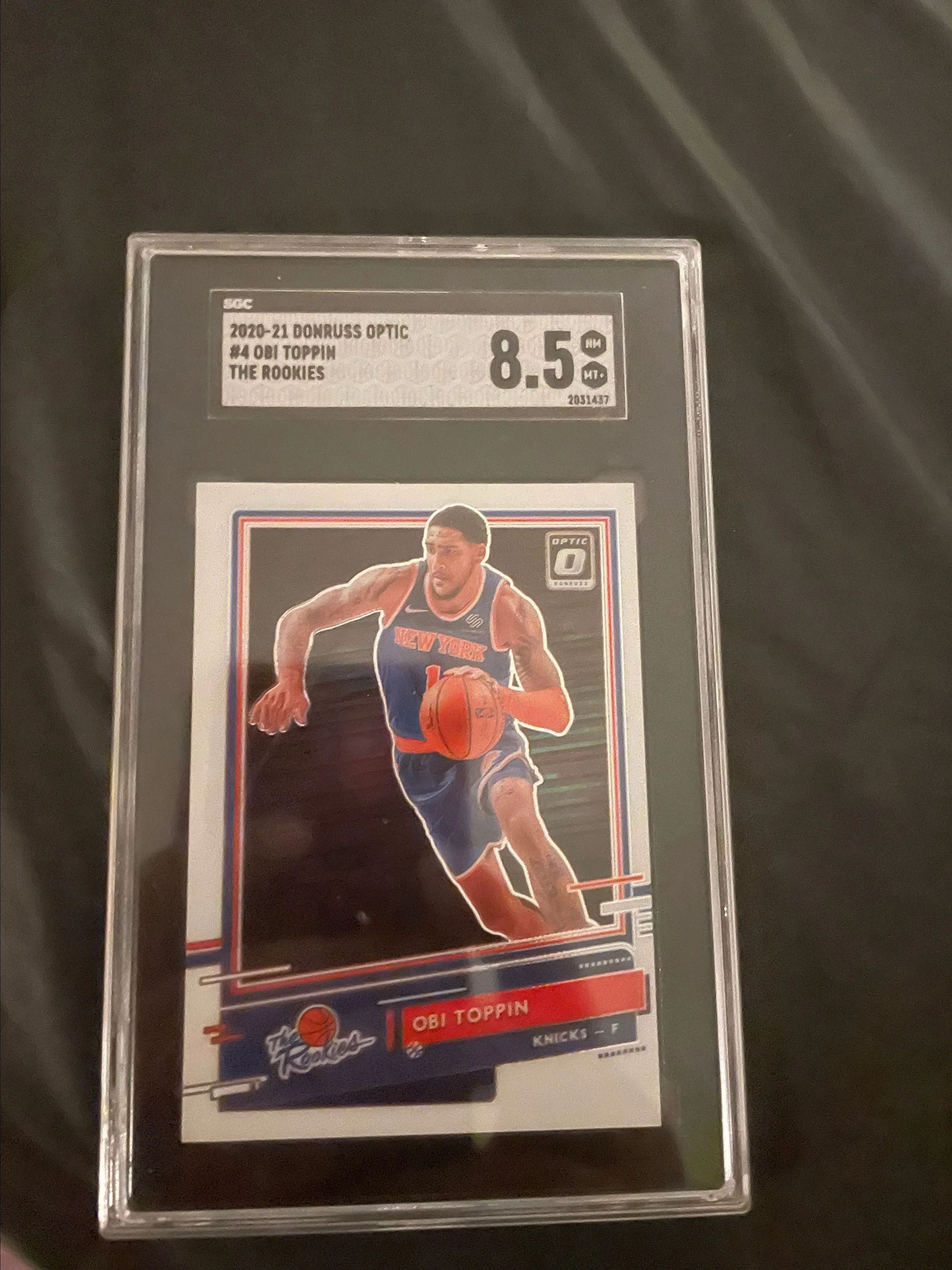 Product image for Obi Toppin Optic Rookie SGC 8.5 Graded