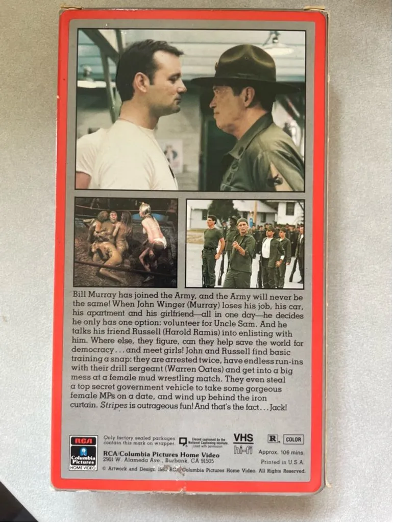 Product image for RCA Stripes VHS Tape Movie