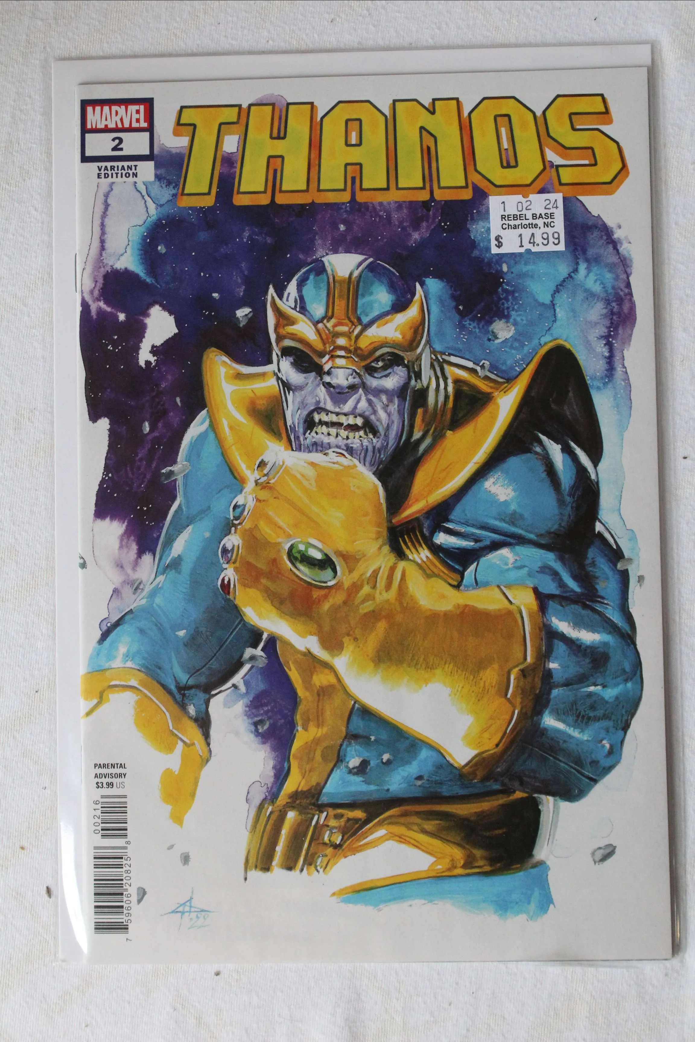 Product image for Thanos #2 1:25 Ratio Variant by  Gabriele Dell'Otto