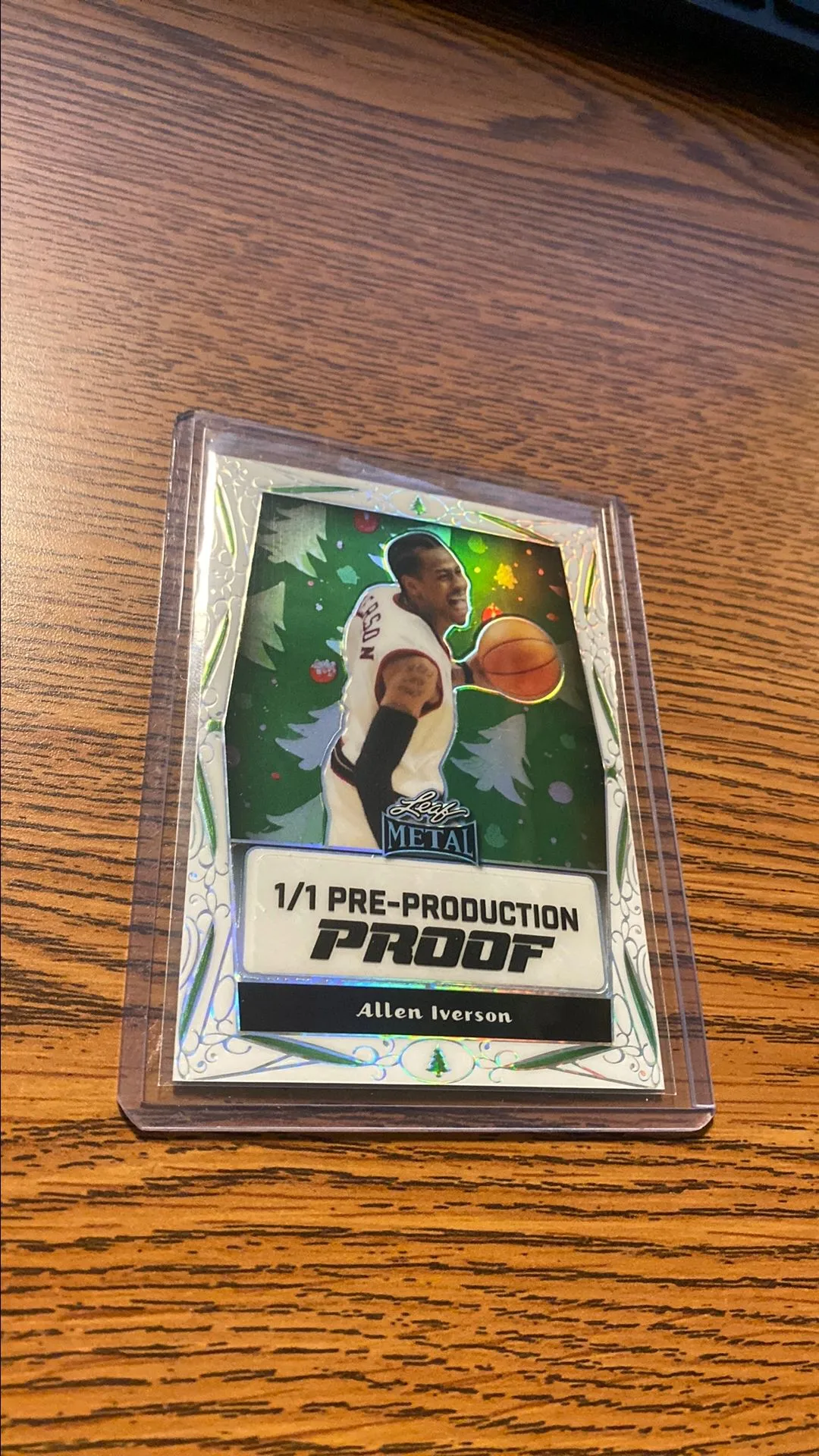 Product image for Allen Iverson 1/1 Pre Production Proof 2024 76ers Philadelphia NBA