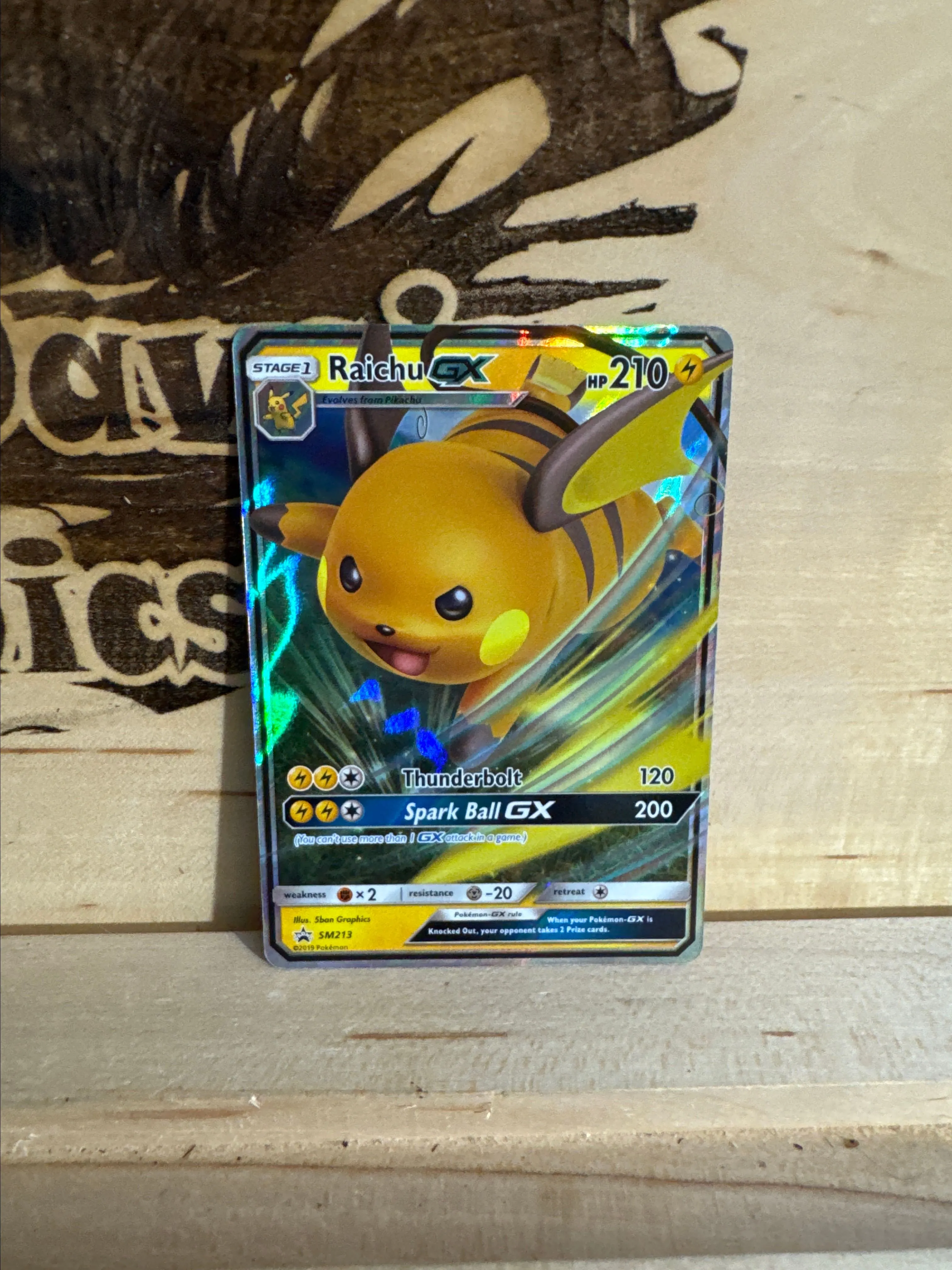 Product image for Raichu GX #SM213 Pokemon Promo  