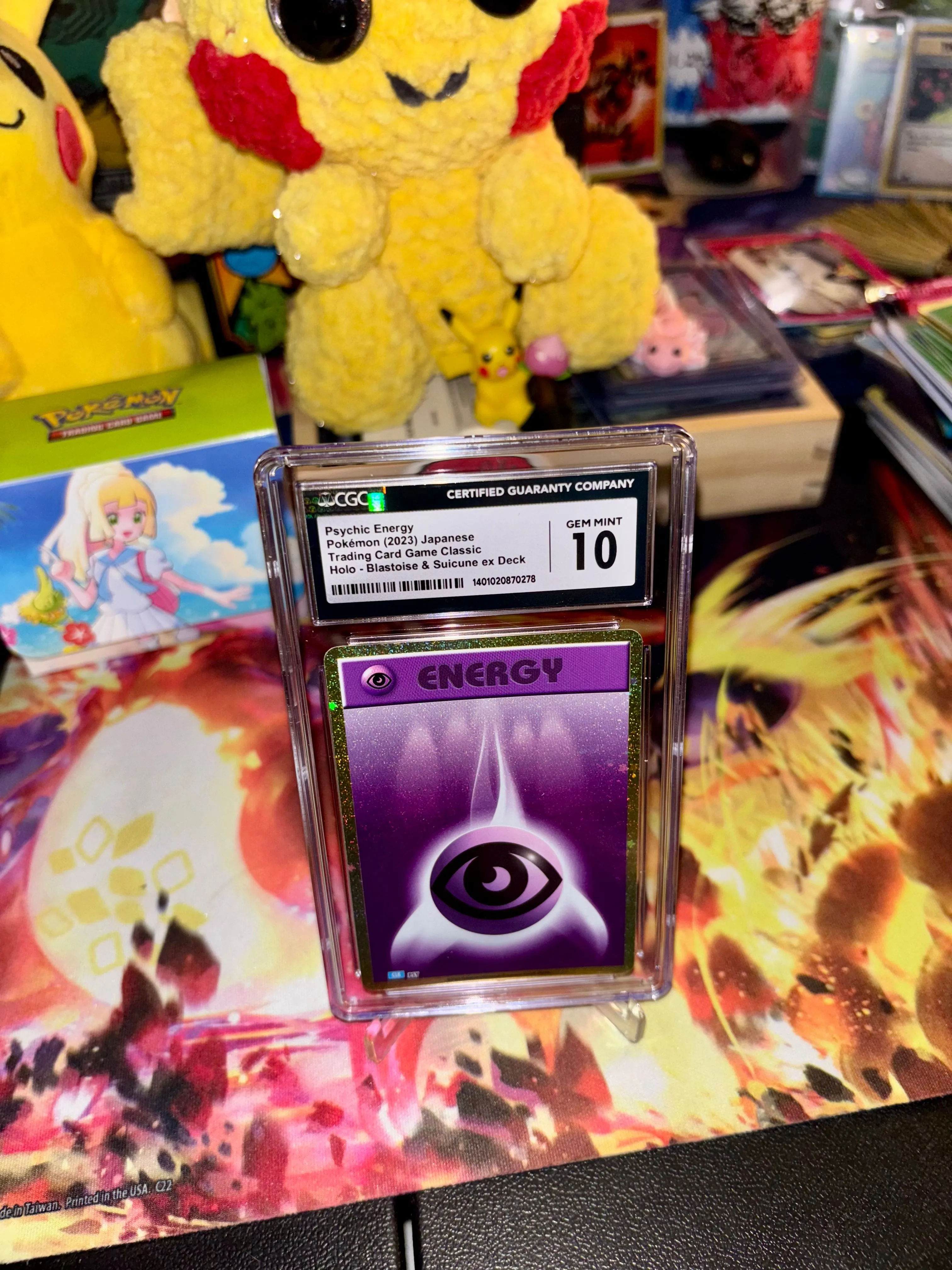 how to play hidden cards riftbound 2019 POKEMON JAPANESE SUN & MOON TAG TEAM PSYCHIC ENERGY HOLO #206 PSA – 7  Bucks a Pop main image 0